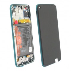 Huawei Service Pack Original LCD Display + Frame and Battery for P40 Lite | Crush Green