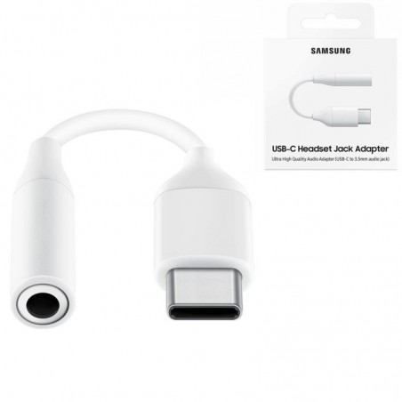 Photo of Samsung USB Type-C Adapter to 3.5mm Jack Connector EE-UC10JUW White - Samsung