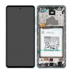 Acquista Samsung SERVICE PACK Display LCD ORIGINALE + Frame e Batteria Per Galaxy A725 A72 - A72 5G A726 | Blue in vendita