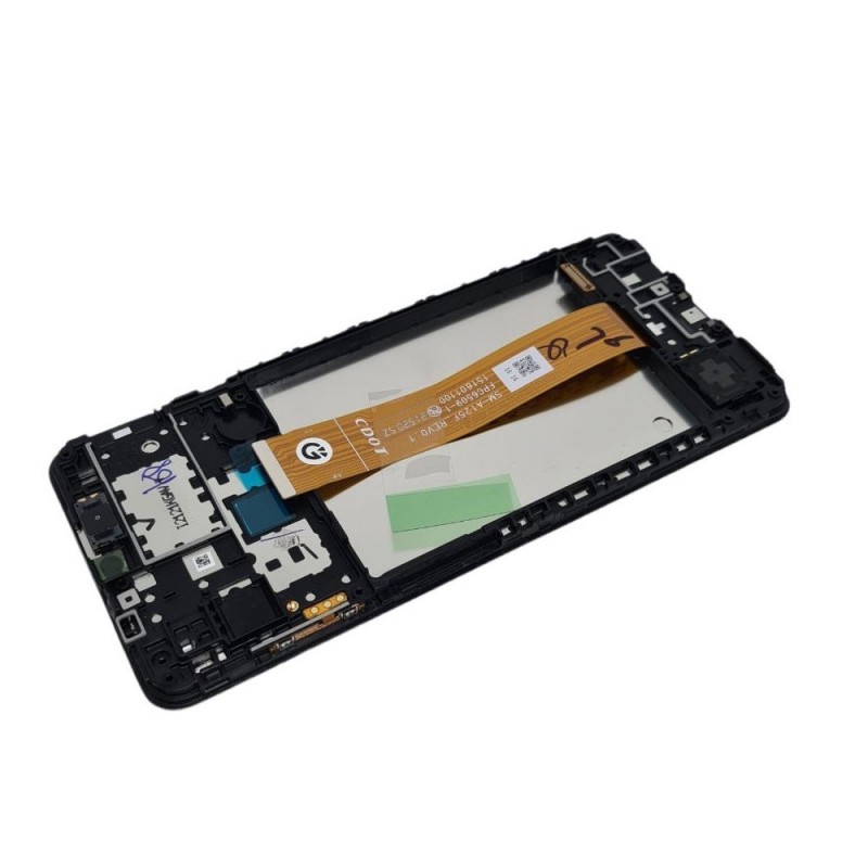 Samsung SERVICE PACK Display LCD ORIGINALE + Frame Per Galaxy A12 2021 A127 FLAT A125