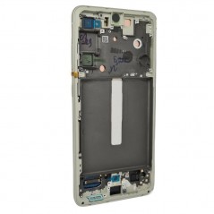 Samsung SERVICE PACK Display LCD ORIGINALE + Frame Per Galaxy S21 FE 5G G990B | Verde
