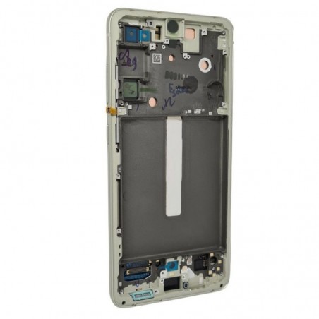 Samsung SERVICE PACK Display LCD ORIGINALE + Frame Per Galaxy S21 FE 5G G990B | Verde