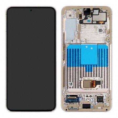 Samsung Service Pack Original LCD Display + Frame For Galaxy S901 S22 5G | Viola