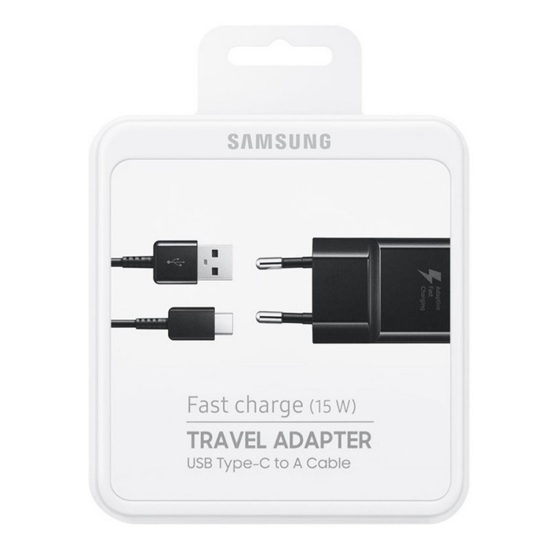 Samsung Travel Adapter Fast Charge EP-TA20E + Cavo Type-C 15w Nero