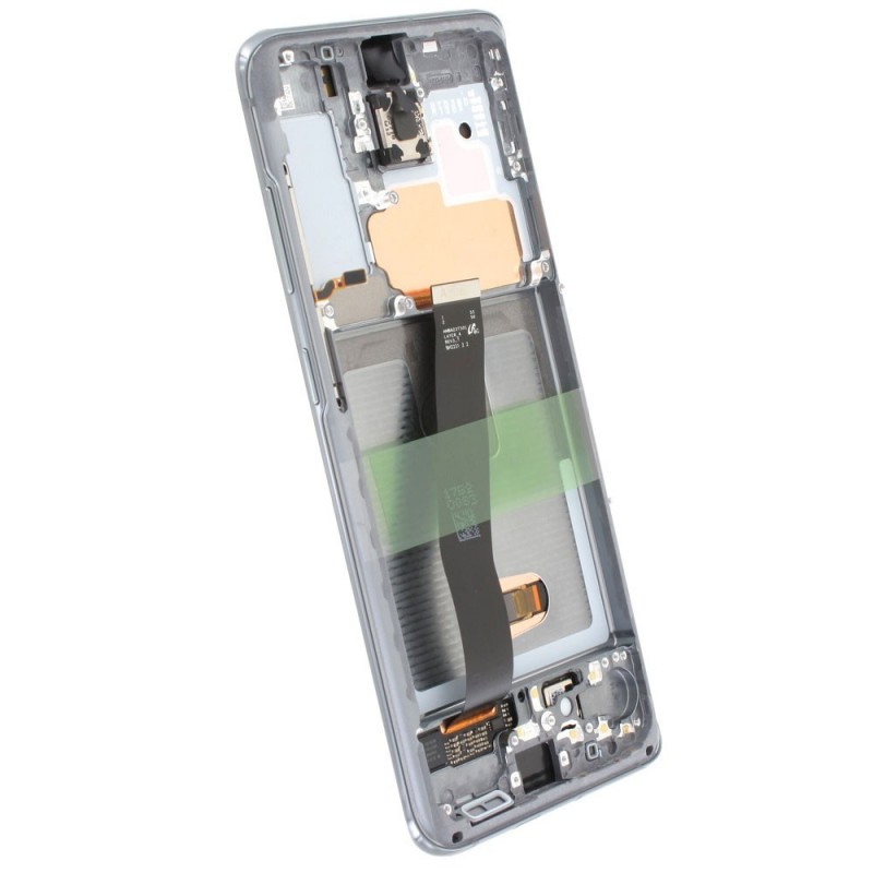 Samsung Service Pack Original LCD Display + Frame For Galaxy S20 SM-G980 - S20 5G SM-G981 | Gray | NO ROOM