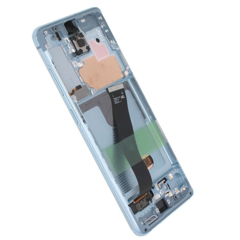 Samsung SERVICE PACK Display LCD ORIGINALE + Frame Galaxy S20 4G G980 5G G981 | Blue | NO CAM