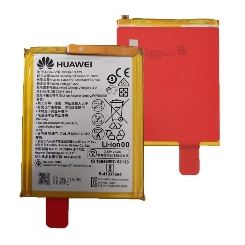 Huawei Service Pack Battery HB366481ECW Original P9 - P9 Lite 2016 / P Smart 2017 P8 - P10 P20 Lite-Y6 2018-Honor 5C-8