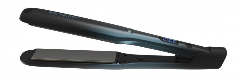 Revamp XL Progloss Ultra X Shine Ceramic Straightener with Heat Control | Black