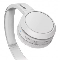 Philips Bluetooth Headphones with Bass Boost Button Wireless Over-Ear Headphones TAH4205 | White