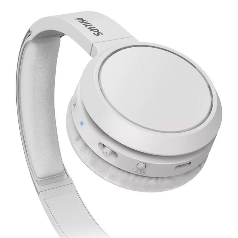 Philips Cuffie Bluetooth Con tasto Bass Boost Cuffia Wireless Over Ear TAH4205 | Bianco