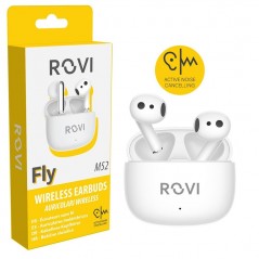 Buy Rovi Auricolari True Wireless M52 FLY Con Noise Cancelling Bianco online