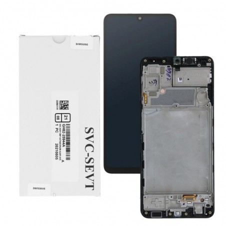 Samsung Samsung Service Pack LCD Display + FRAME for Galaxy A22 4G SM-A225F/FN | Black for sale