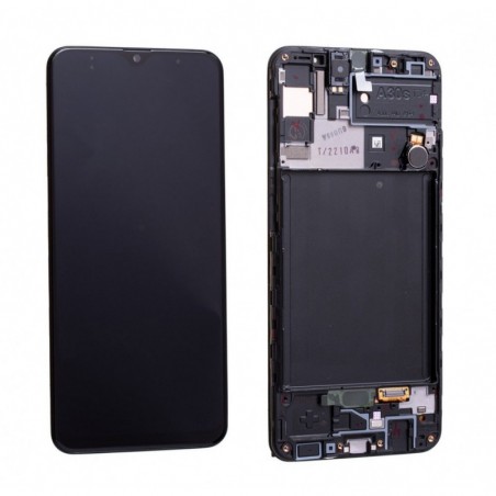 Samsung Service Pack Original LCD Display + Frame For Galaxy A307 A30S Black
