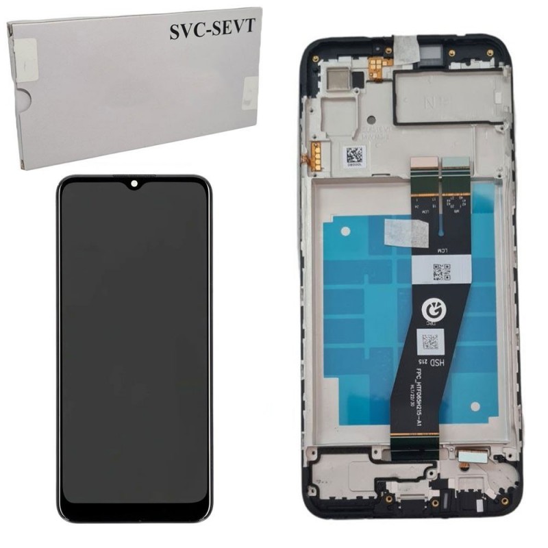 Samsung Service Pack Original LCD Display + Frame For Galaxy A035G A03 2022 | FLAT BLACK EU