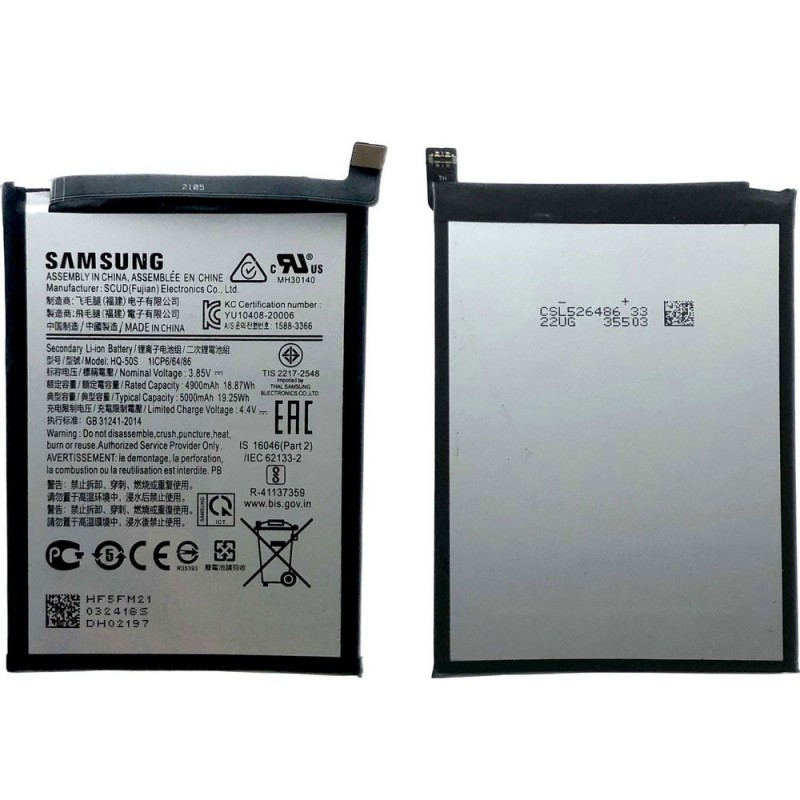 Samsung Service Pack Batteria HQ-50S Originale per Galaxy A02S SM-A025F/G | A03S SM-A037F/G