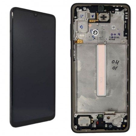 Samsung SERVICE PACK Display LCD ORIGINALE + Frame Per Galaxy A336 A33 5G | Nero