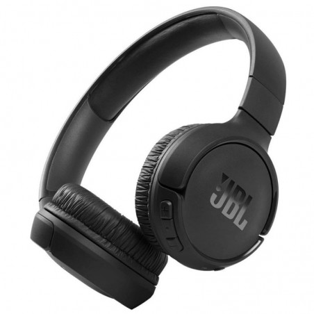 Discover JBL T510 Bluetooth On-Ear Headphones Controls and microphone on the roof | White - Black - Red - Blue details