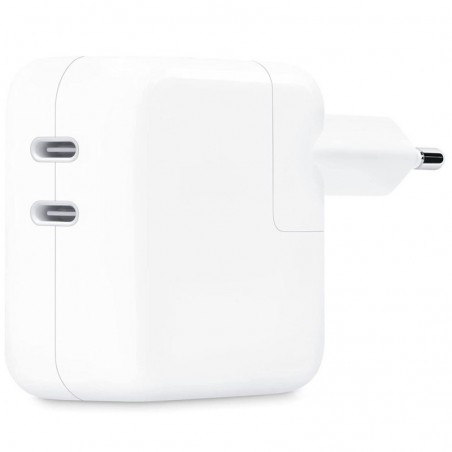 Apple 35W MNWP3ZMA Dual USB-C Power Adapter for iPhone/iPad/Watch