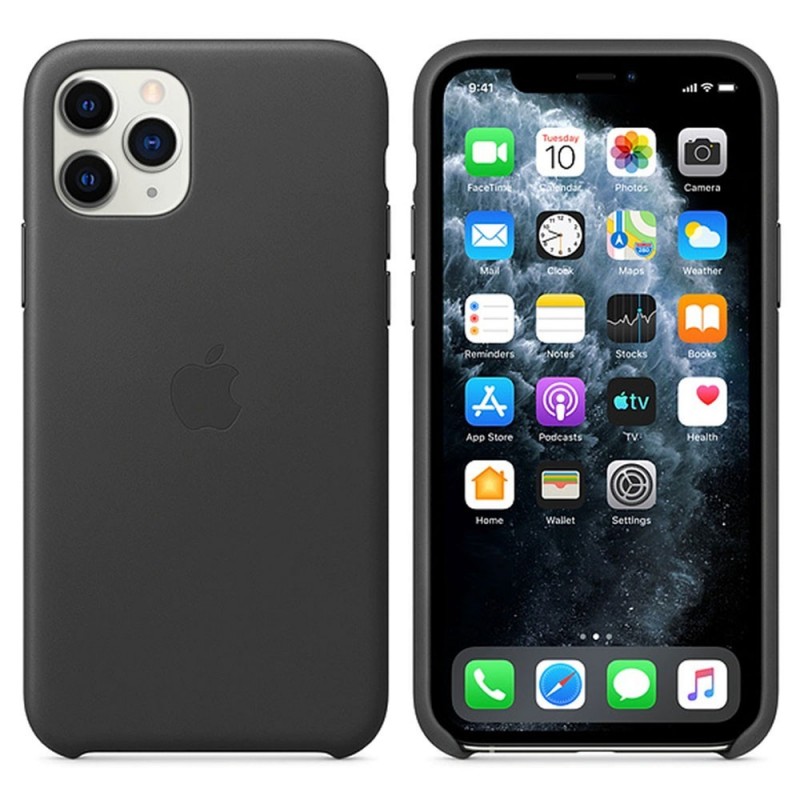 Apple Leather Case MWYE2ZM/A for iPhone 11 Pro | Black