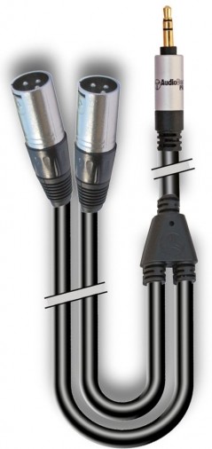 Immagine prodotto AUDIODESIGN PRO Cavo Adattatore X-PRO da 1 Jack 3,5 Stereo a 2 XLR 3 Maschio - 6 mt