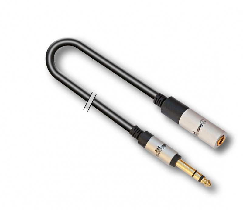 AUDIODESIGN PRO X-PRO Adapter Cable from 1 6.3 Stereo Jack to 1 3.5 F Stereo Socket 2 m