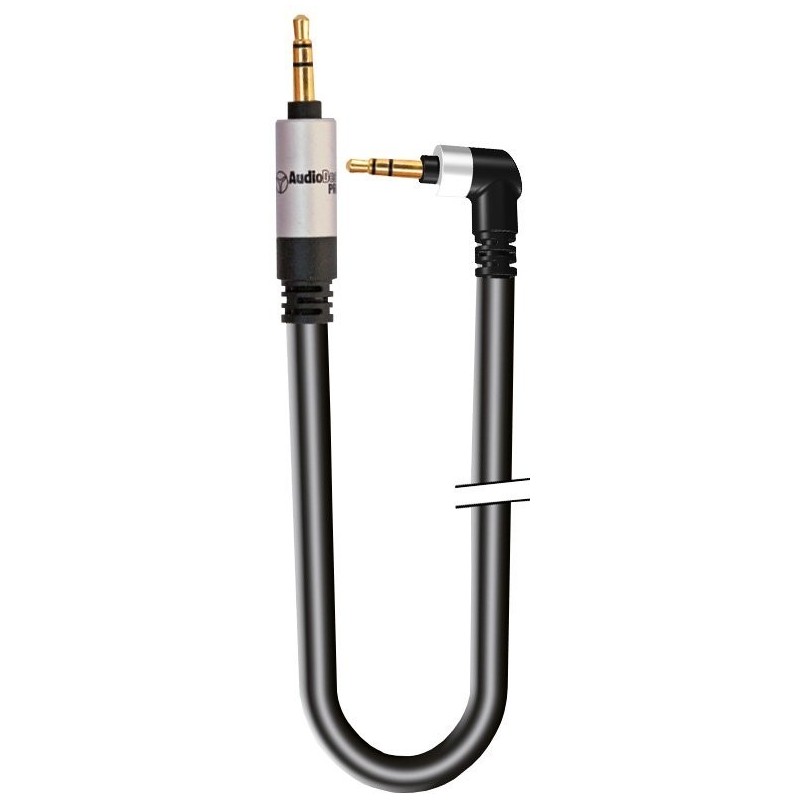 AUDIODESIGN PRO Cavo Adattatore X-PRO da 1 Jack 90° 3,5 Stereo a 1 Jack 3,5 Stereo da 3 mt