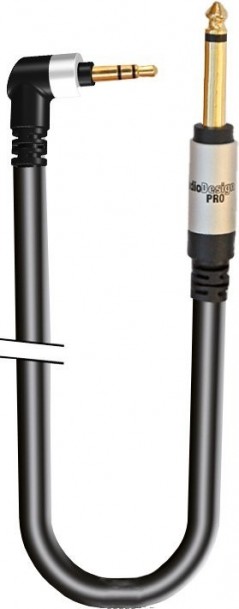 Scopri AUDIODESIGN PRO Cavo Adattatore X-PRO da 1 Jack 90° 3,5 Stereo a 1 Jack 6,3 Mono (L+R) da 3 mt in dettaglio