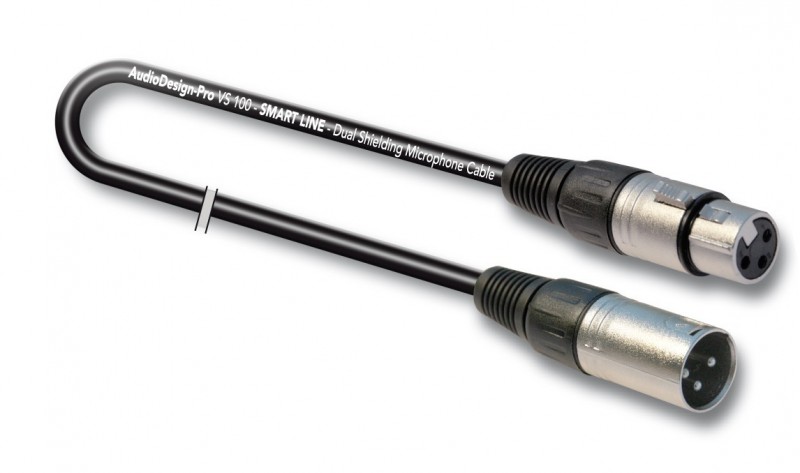 AUDIODESIGN PRO Cavo Microfonico SMART Line XLR Femmina - XLR Maschio Per Microfono da 5 Metri