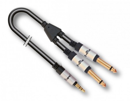 Acquista AUDIODESIGN PRO Cavo Riduttore X-PRO da 1 Jack 3,5" Stereo a 2 Jack 6,3" Mono - Adattatore 1,5 mt su Smartness