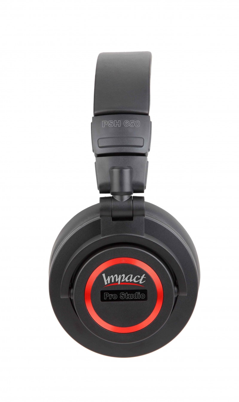 AUDIODESIGN PRO IMPACT PSH650 Pro Studio On-Ear Headphones with 4m Detachable Cable + Hard Case