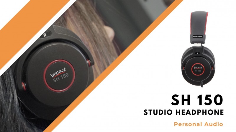 AUDIODESIGN PRO IMPACT SH150 Cuffia Pro Studio ON-EAR con cavo Staccabile da 3 mt