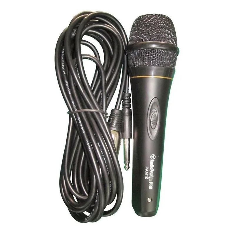 AUDIODESIGN PRO Microfono Dinamico Unidirezionale Cardioide PA M10 Con Cavo da 4m