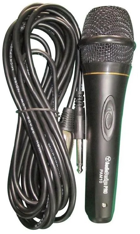 AUDIODESIGN PRO M10 Cardioid Unidirectional Dynamic PA Microphone with 4m Cable
