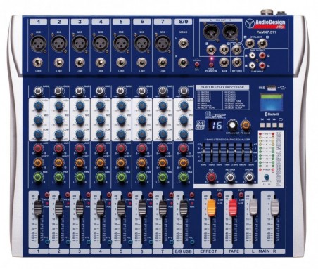 Buy AUDIODESIGN PRO Mixer professionale 7+1+1 canali - USB e BT online