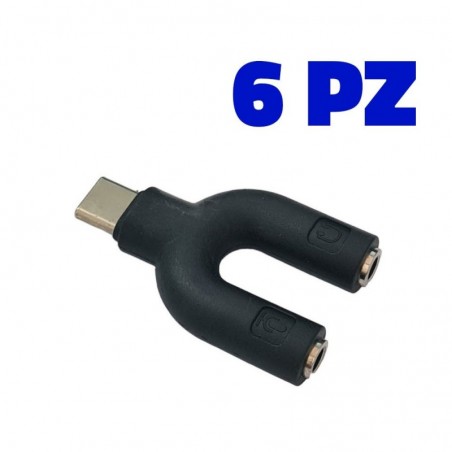 AUDIODESIGN PRO AUDIODESIGN PRO PM Splitter Jack Adattatore Sdoppiatore microfono/cuffia per smartphone con connessione USB C fo