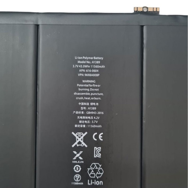 Compatible Battery for Apple iPad 3 9.7 (2012) A1416 A1430 A1403/iPad 4 9.7 (2012) A1458 A1459 A1460|A1389