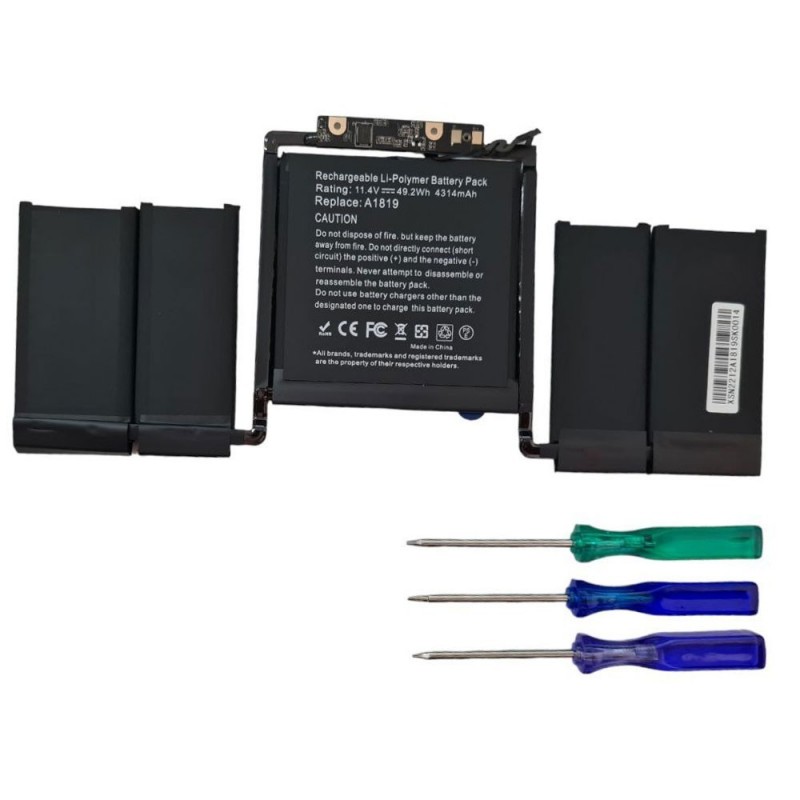 Compatible Battery for Apple MacBook Pro 13 A1706 (2016) | A1819 - 4314mAh