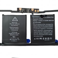 Immagine prodotto Batteria Compatibile per Apple MacBook Pro 15 A1707 (2016 - 2017) |A1820 - 6667mAh