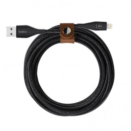 Belkin Cavo di Ricarica da Usb-A a Lightning BOOST CHARGE DURATEK + Strap | Nero