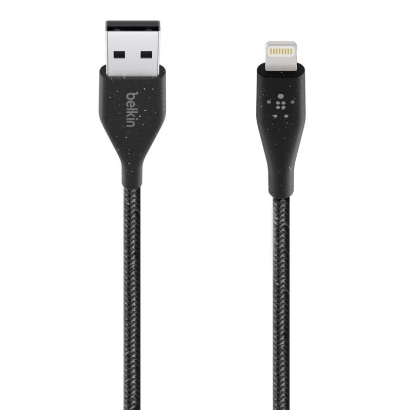 Belkin BOOST CHARGE DURATEK USB-A to Lightning Charging Cable + Strap | Black