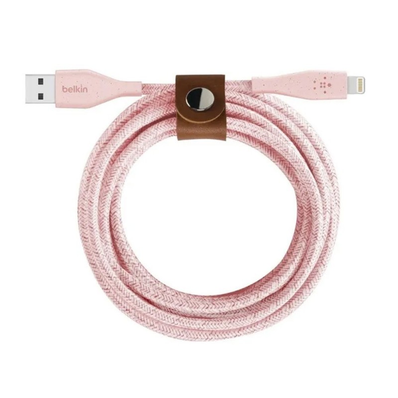Belkin 1.2m Ultra-Resistant PVC Lightning USB Cable Pink Belkin 1.2m Ultra-Resistant PVC Lightning USB Cable Pink