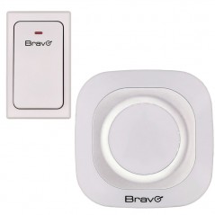 BRAVO KIN Plug-In Wireless Doorbell 36 Ringtones Fixed or Portable