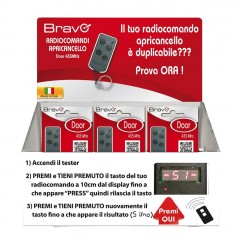 Product image Bravo DOORX Telecomando Universale Programmabile Radiocomando Apricancello 433Mhz