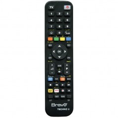 Bravo TECHNO 3 Programmable Remote Control with Three Memory Banks for TV, DTT, VCR, DVD, SAT or SKY