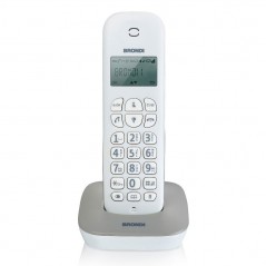 Discover BRONDI GALA Telefono Cordless Funzione ECO DECT Schermo Grande Sveglia | Bianco details