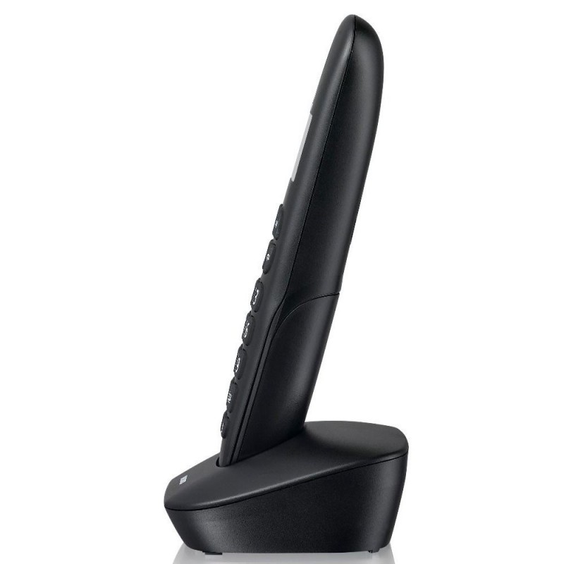 BRONDI GALA Telefono Cordless Funzione ECO DECT Schermo Grande Sveglia | Nero