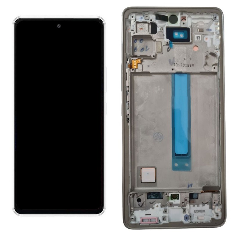 OLED LCD Display (FULL SIZE) + Frame For Samsung Galaxy A536 A53 5G | White