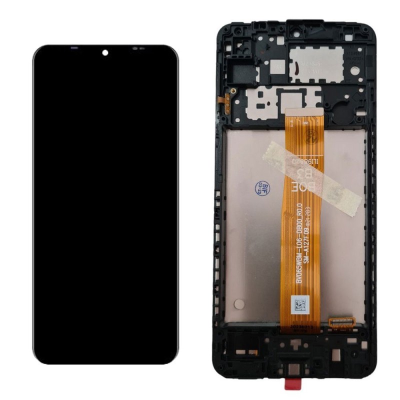  ORIGINAL LCD Display + Frame For Samsung Galaxy A12 SM-A127 | FLAT BUOYS B3