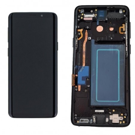 Foto di Display LCD ORIGINALE RIGENERATO + Frame Per Samsung Galaxy S9 SM-G960 | Nero - Samsung