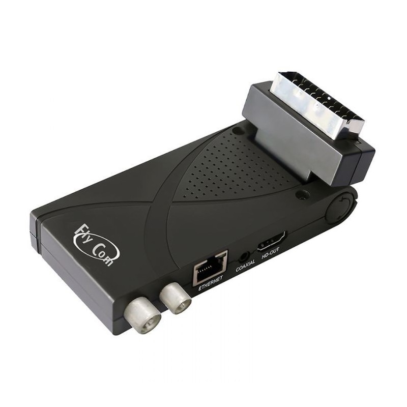 FlyCom SST2-PLAYER Decoder Digitale Terrestre Scart Sticker DVB-T2 Full HD H.265 Ricevitore TV FlyCom SST2-PLAYER Decoder Digitale Terrestre Scart Sticker DVB-T2 Full HD H.265 Ricevitore TV